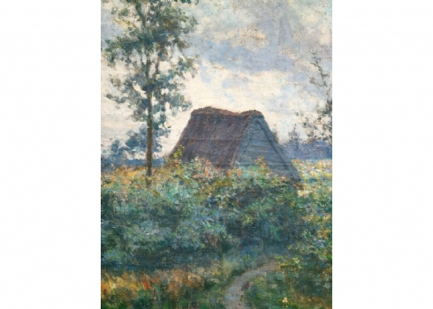 ג׳ורג׳ס קלאיס (בלגי, 1876-1966) Georges Claeys - 'שביל בגן פורח'