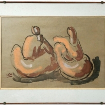 שמואל טפלר (ישראלי פולני, 1908-1998 Shmuel Tepler) -  'שתי נשים ערביות'