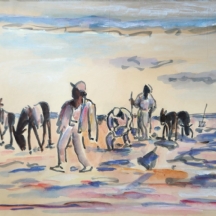 דוד הנדלר David Hendler (1904–1984) - 'שלושה מחפשי זהב'