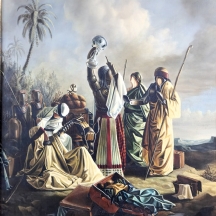 יוסי רוזנשטיין (נ. 1950) - 'יוסף ואחיו' - ציור גדול, שמן על בד, חתום