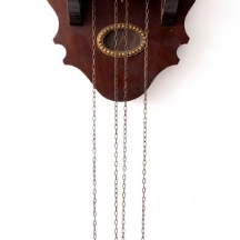 שעון קיר הולנדי ישן מתוצרת: 'Warmink Zaandam', עשוי עץ ומתכת