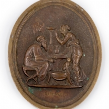 אלגוריה - The Ages of Man - תבליט ברונזה אובאלי עתיק