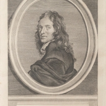 תצריב עתיק עם דמותו של הצייר האנגלי וויליאם פייטורן (William Faithorne)