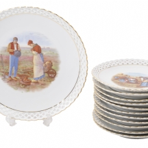 סט הגשה גרמני בווארי לפירות מתוצרת 'שומאן' (Schumann),