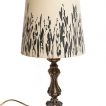 מנורה שולחנית, עשויה מפמוט ורשאי פולני עתיק, מתוצרת: 'Fraget'