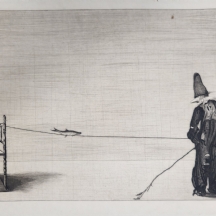 ריכרד מולר (Richard Müller, 1874–1954)- פלא האילוף (1911)- תצריב, חתום בעיפרון