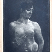 מקס קלינגר, Max Klinger (1857-1920, גרמניה)- דמות נשית בעירום, תצריב, חתום