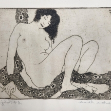 מרטין אריך פיליפ,Martin Erich Philipp (1887-1978, גרמניה) - אישה עירומה, תצריב