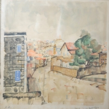 אביגדור סטימצקי (1908-1989)- ליטוגרפיה חתומה בעיפרון וממוספרת