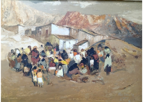 ראול טרה טורס Raul Lara-Torres (בוליביה,1940-2011) - 'נשים וילדים מחוץ לכפר'