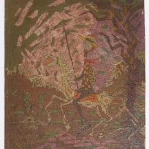 פטר הורוביץ (1922-2005)- דון קישוט וסנצ'ו פנסה, שמן על בד מוצמד לקרטון, חתום