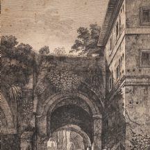 תצריב איטלקי עתיק על פי לואיג'י רוסיני, (Luigi Rossini 1790-1857)