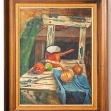 רינה סוצקבר קלדרון (נ.1941) - "טבע דומם", שמן על בד, חתום ומתוארך 1975