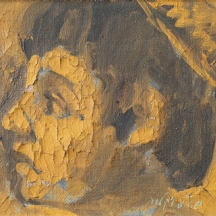 שאול ויקטור (1947-2016, Shaul Victor) - 'ראש נער יהודי עם כיפה'