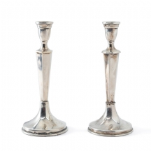 זוג פמוטים כסף תוצרת הצורפים (Hazorfim) חתום 800