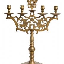 שבתיה יהודית עתיקה ממזרח אירופה, עשויה ברונזה