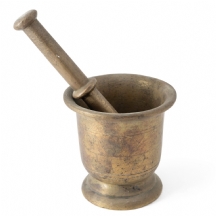 מכתש ברונזה עתיק ועלי תואם, המאה ה-19