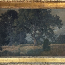 Paul von Ravenstein (גרמני, 1854-1938) - ציור נוף עתיק של נוף עצים