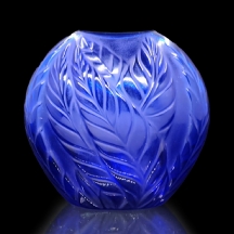 כד קריסטל צרפתי איכותי מתוצרת לליק Lalique Crystal, שם הדגם: Filicaria