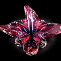 מאפרה שולחנית איטלקית (מורנו) עשויה בעבודת ניפוח ידנית