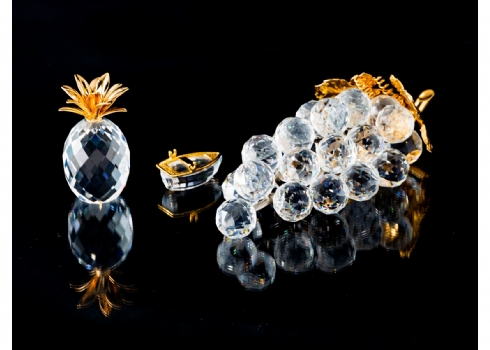 3 פסלוני קריסטל סברובסקי (SWAROVSKI) חתומים