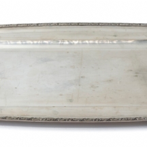 מגש כסף פולני עתיק לחלה או לעוגה, עשוי כסף '800', חתום