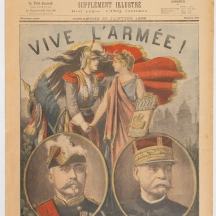 עיתון צרפתי בשם Le Petit Journal ,גיליון מ-1898 מתאר אומנות צרפתית ותמיכה בצבא