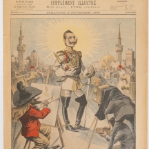 עיתון צרפתי בשם Le Petit Journal ,גיליון מ-1898 הקיסר הגרמני ערך ביקור בישראל