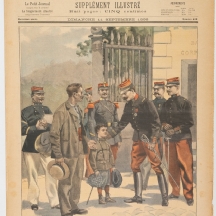 עיתון צרפתי בשם Le Petit Journal ,גיליון מ-1898 מתאר חינוך צבאי מגיל צעיר