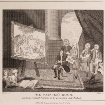 The Painters room - תחריט עתיק מהמאה ה-19 (שנת 1809)