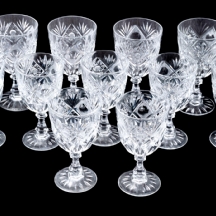 2 חלקי סט של כוסות קריסטל