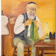 ויקטור מרגוליס (רוסיה, 1922-1984) - 'חייט יהודי ליד עששית ירוקה'