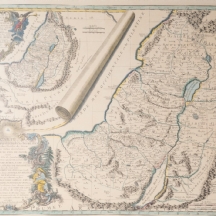 מפה עתיקה משנת 1745 של ארץ ישראל