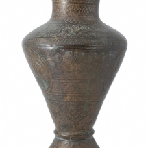 אגרטל סורי עתיק מהמאה ה-19, איכותי מאד, עשוי פליז