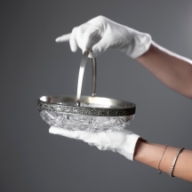 כלי רוסי עתיק עשוי קריסטל וכסף סנט פטרסבורג, 1915-1917 (ארטל 15)