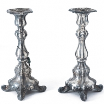 הצורפים (Hazorfim) זוג פמוטי כסף 925, חתומים