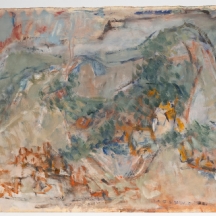 יהודית הר אבן (1926-2017, Yehudit Har-Even) - גואש על נייר חתום