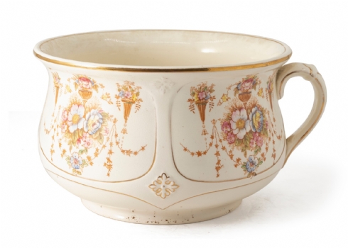 סיר לילה אנגלי עתיק (ויקטוריאני), חתום