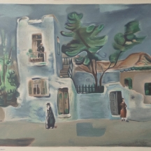 נחום גוטמן (1898-1980, Nachum Gutman) - ליטוגרפיה חתומה בפלטה וממוספרת: 228/500