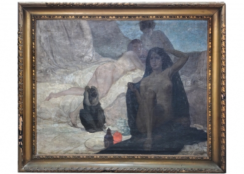 פול וילהלם הרניש (גרמני, Paul Wilhelm Harnisch נ. 1874) - ציור גדול