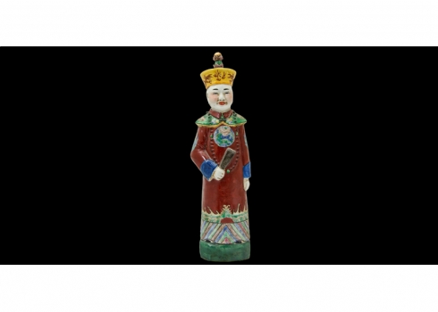 פסל סיני עשוי פורצלן בדמות נזיר סיני