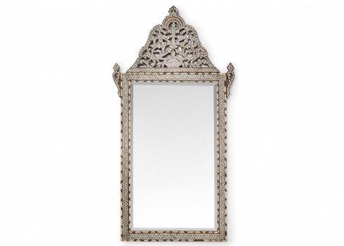 מראה סורית גדולה עשויה עץ