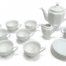 חלקי סט תה תוצרת רוזנטל (Rosenthal), דגם מריה, חתום