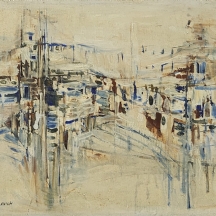 אפרים מודזלביץ (ישראל/ארגנטינה 1931-1995) - 'השתקפויות' - שמן על בד