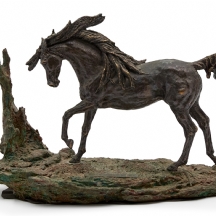 Jose Luis de Casasola פסל ברונזה בדמות סוס, חתום