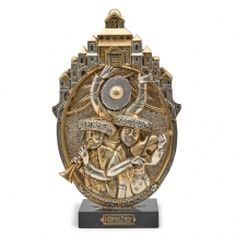 פסל מתכת של פרנק מייזלר (Frank Meisler) - 'נגנים יהודיים'