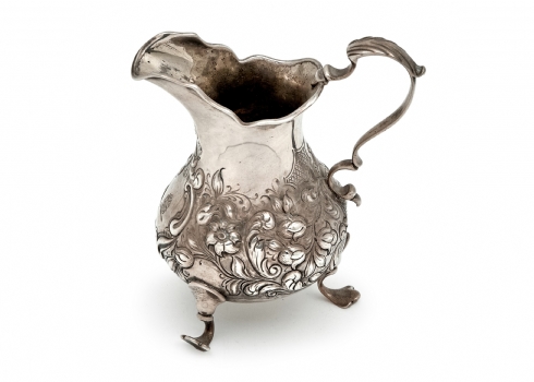 קנקן כסף אנגלי עתיק ואיכותי מאד (ויקטוריאני) מתוצרת: Edward Farrell