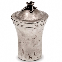 כוס קידוש עיראקית עתיקה מהמאה ה-19, עשויה כסף 900, חתומה