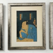 שלושה הדפסים יפניים עתיקים