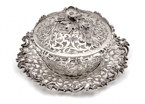 כלי כסף אנגלי עתיק משנת 1841 מתוצרת: Charles Thomas Fox and George Fox